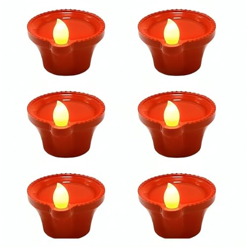 Desidiya® Water Sensor Diya Shape Diwali Night Lights Flameless &...