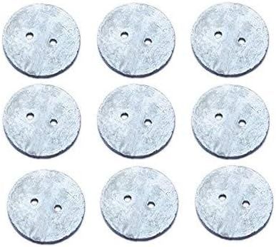 Decozo 10 Pack of 32mm Round Lead Penny Style Curtain Hem Weights for Smarter Drapes