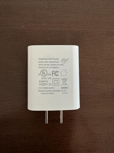 USB Power Adapter for Power Bank of Heated Vest Jacket, Fast...