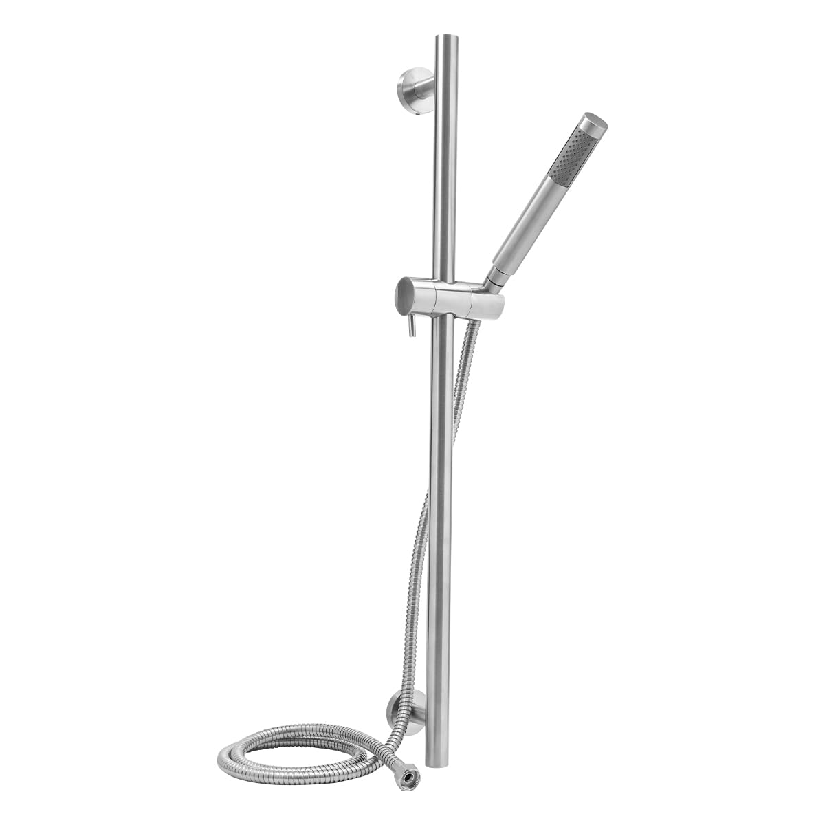 Juego de alcachofa de acero inoxidable satinado con alcachofa y manguera