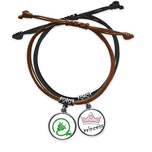 Pulsera de cuerda de cuero de grandes vehículos ecologistas DIYthinker elegante