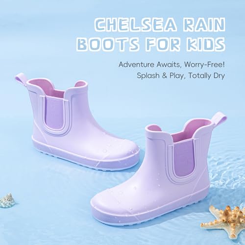 Image of Motasha Chelsea Rain Boots for Girls Boys Waterproof Toddler to Big Kids