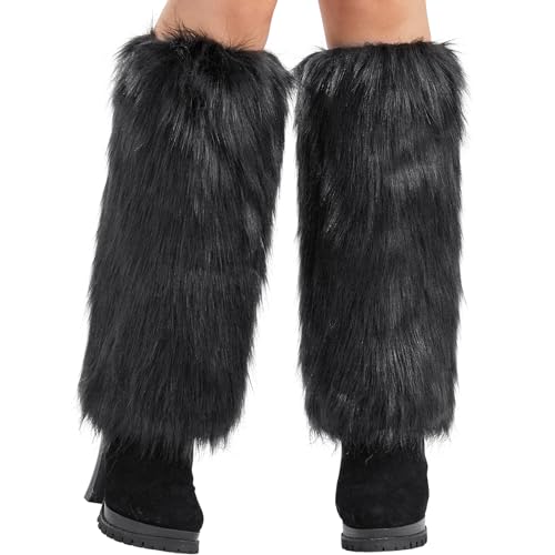 Nanxson Womens Fur Leg Warmer Winter Furry Long Boot Cuffs Cover TTW00342