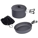 Einsatzbereiche: Camping, Trekking, Hiking, Picknick, Festival, Wohnwagen, Wohnmobil oder Grillen im Garten. Ideales Outdoor Topfset zum Kochen von Mahlzeiten, egal wo und egal auf welchem Heizgerät