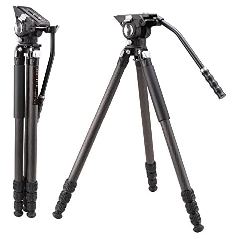 Camera Tripod Stand,Compatible with Canon/Nikon/Sony Cameras, Max Load 14lbs (Black) Cover