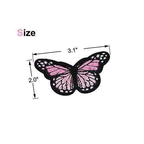 Winrase ONPA3 13Pcs Multicolor Butterfly Iron On Patches Embroidered Motif Applique Assorted Size Decoration Sew On Patches Custom Patches For Diy Jeans,Jacket,Kid'S Clothing,Bag,Caps,Arts Craft thumb #2