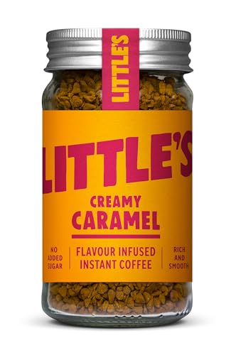 Little’s Flavored Instant Coffee –Caramel Instant Coffee, No Added Sugar,