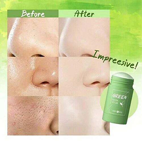 Green Tea Purifying Clay Stick Mask, Face Moisturizes Oil Control, Deep Clean Pore, Improves Skin,for All Skin Types Men Women 1pcs
