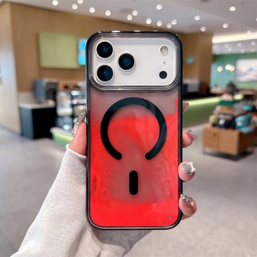 Coque iPhone 13 Pro rouge lumineuse pour retrouver son téléphone la nuit