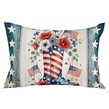 Independence Day Throw Pillow Cover 20 x 30 Inch...