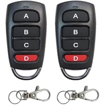 2025 New 2 Packs Cloning Remote Control Keychain, Universal 433 MHZ Garage Door Electric Gate, Duplicates Remote Controls for Vehicle Central Locking Systems, Electronic Garage Doors