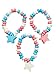 Patriotic Candy - 24 Red White and Blue Candy Bracelets Individually Wrapped - Bulk Candy - Great for Patriotic Party Favors - 4th of July - Memorial Day - Veterans Day - USA Patriotic Parade -