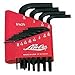 Lisle 42500 12 Piece SAE Long Arm Hex Key Set in Steel Case