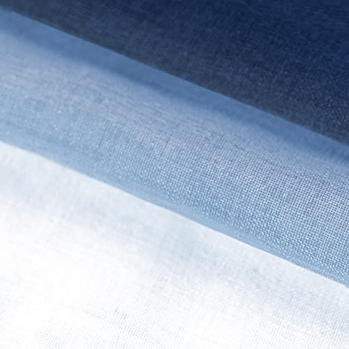 Koufall Navy Blue Room Darkening Blackout Curtains And Ombre Sheer Curtains Bundle For Living Room Bedroom #TOP4