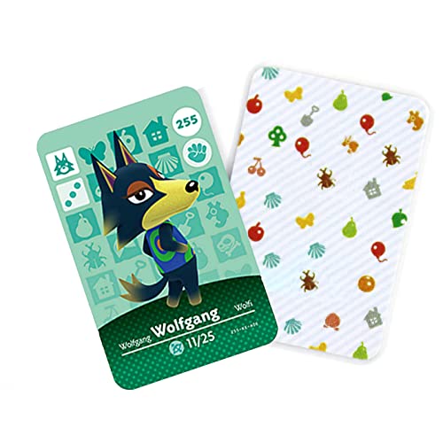 Generic Wolfgang Cards - ACNH NFC Game Card - 1GB Micro SD, Waterproof, Built-in Chip - Compatible with Nintendo Switch/Switch Lite