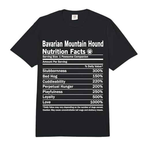 Bavarian Mountain Hound Nutrition Facts Funny Dog Comfort Colors Adult Heavyweight T-Shirt