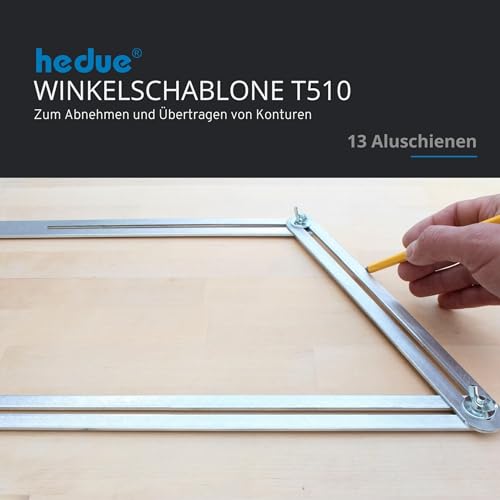 hedue® Stair Tread Template T510 - Stair Gauge with 13 Aluminum Rails, Stair Template, Stair Professional Tool - Image 2