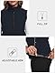 MoFiz Softshellweste Damen Weste Outdoor Fleece Laufweste Wasserdichte Trekking Wander Sports Ärmellose Jacke Blau M