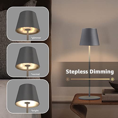 Lampada da Tavolo LED Ricaricabile, Lampada Touch