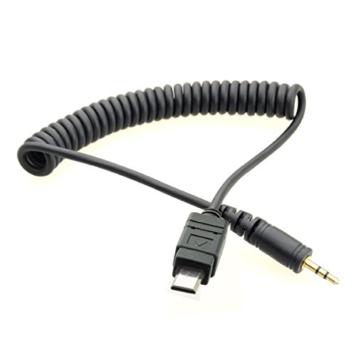 DSLRKIT Replacement for Stereo Remote Shutter Connecting Cord 2.5mm-S2 2.5-S2, black