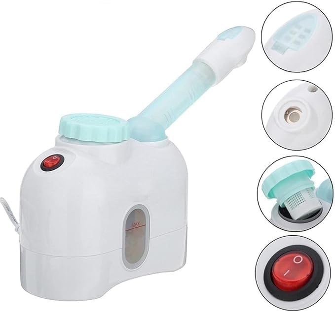 SQUADO Vaporizzatore Facciale da Tavolo – Pulizia Profonda del Viso, Idratazione e Bellezza della Pelle – Ideale per Spa e Uso Domestico – Nebulizzatore a Vapore Caldo per Pori e Skincare