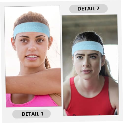 Yardwe 2 Unidades Bandana Esportiva Faixas De Suor Para Mulheres Faixas De Cabelo Flexíveis Tiaras P