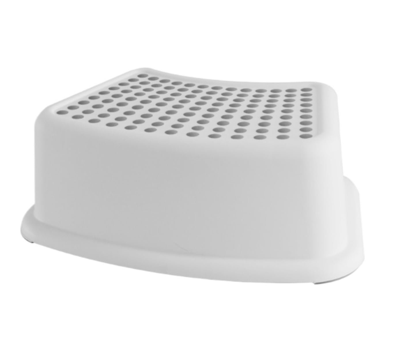 Reposapiés antideslizante para entrenamiento de inodoro y sala de estar, diseño contorneado, reposapiés seguro, color gris, ideal para niños y adultos y elegante banco de pies