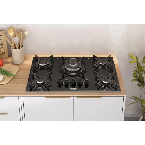 Cooktop 5 Bocas Itatiaia Electra Plus Tripla Chama e Acendimento Automático Bivolt Preto – 5QTC