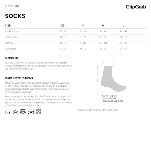 Image of GripGrab Lightweight SL Performance Summer Cycling Socks Eyecatching 2 Lengths Road Mountain Gravel Bike Indoor Biking