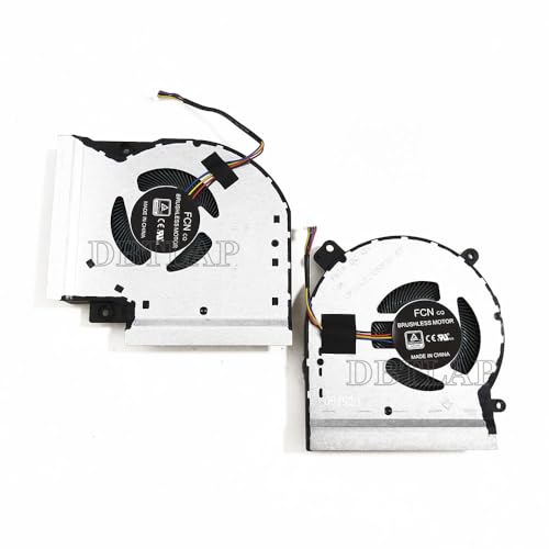 DBTLAP CPU + GPU Ventola Raffreddamento Compatible per ASUS ROG Strix Scar GL504 GL504G GL504GS GL504GM GL504GV-DS74 GL504GW-DS74 Series DFSCK221151810 FK7U FK7T DFSCK221051820 4PIN Ventola