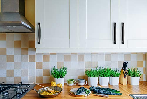 Image of Ravinte Matte Black Pulls Kitchen Cabinet Handles 5 Inch 30 Pack