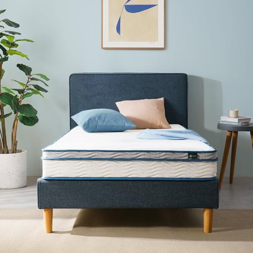 Zinus 6 Inch Spring Sensation Hybrid Mattress [New Version], Twin, Fiberglass Free, Medium...