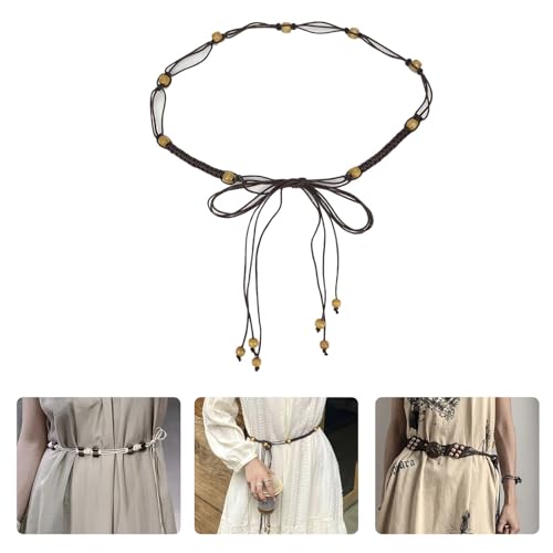 Belt Braided Waistband With Beads Braided Vintage Tie Waistband For Bands Player Country Girls3