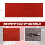 450GSM Thick Red Carpet Runner, 3x10 FT Event Carpet,with TPR Rubber Non-Slip Backing for Wedding, Party, Indoor & Outdoor Use - Image 2