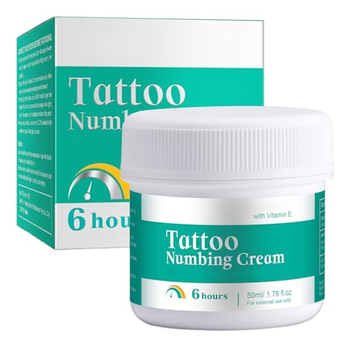 Tattoo Numbing Cream, Contains Natural Ingredients Such As Aloe Vera, Vitamin E, Soybean