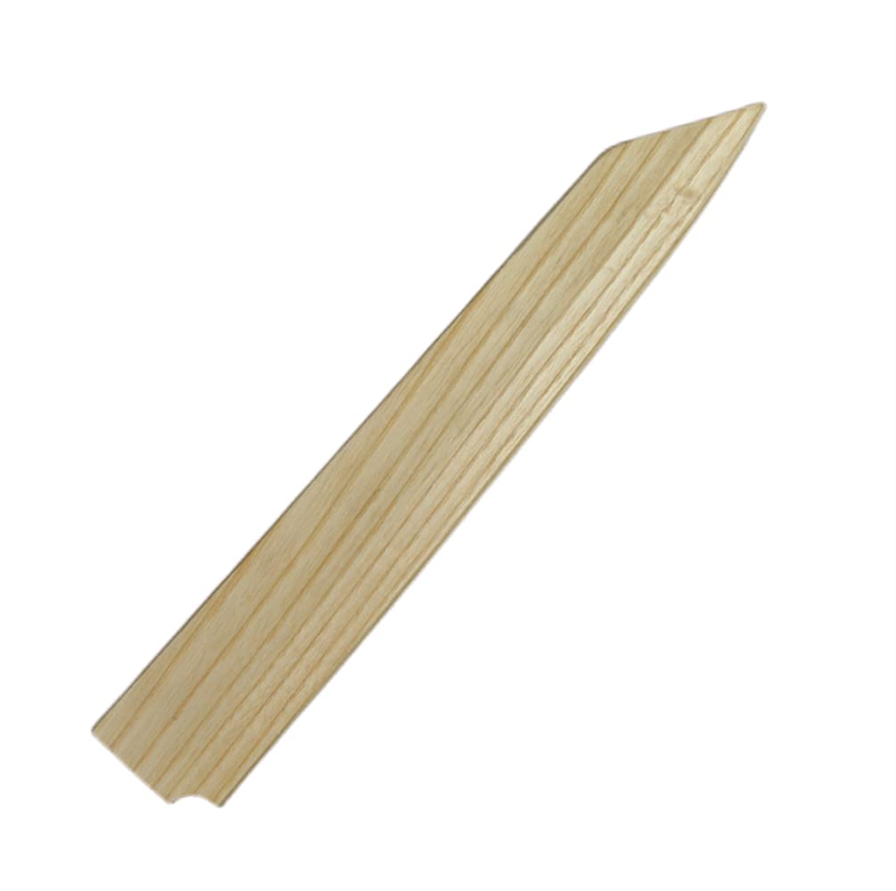 Handmade Natural White Beech Wood Japanese Chef Knives Magnetic Sheath Sakimaru Yanagiba Santoku Sakimaru Kiritsuke Deba Eel Knife Sheath Case Holder Wooden Cover (Kiritsuke,270MM)