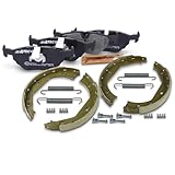 BESTPRICE Kit de freinage incl. disques de frein arrière + plaquettes de frein arrière Compatible avec   BMW 5 (E39),5 Touring (E39)