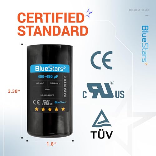 400-480 uf/MFD 165 VAC