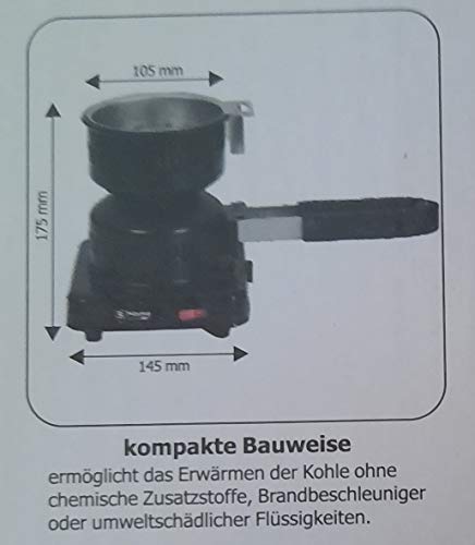 Shisha Kohleanzünder mit Greifzange Elektrischer Wasserpfeife Kohle E-Heater – Bild 6
