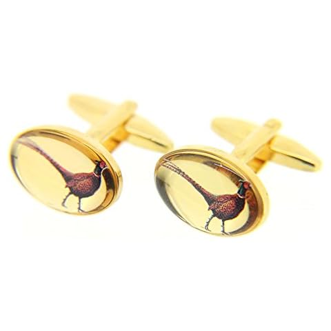 Soprano Standing Pheasant Country Cufflinks Cover