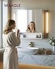 VASAGLE KAILYN Collection - Medicine Cabinet Mirror, Bathroom Wall Mirror Cabinet with Storage, Open Compartment, Adjustable Shelves, 6.5 x 27.6 x 29.5 Inches, Cloud White UBBK129W01