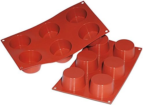 silikomart Muffins medianos de silicona Mart SF102 6 piezas