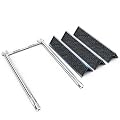 QuliMetal Weber Spirit Grill Parts, 7635 Flavorizer Bars and 69785 Grill Burner Tubes for Weber Spirit I II 200 Spirit E210, E220, S210, S220 with Front Control, Heat Plates 15.3" & Burner 18"