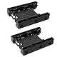 Zwei Stück Einbaurahmen für 2X 2,5 Zoll (6,4cm) SSDs/HDDs in 1x 3,5 Zoll (8,9cm) - Icy Dock EZ-Fit Light MB290SP-B