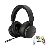 Microsoft Xbox Series Wireless Gaming Headset Bendable Boom with Dual Microphone Windows Sonic DTS Headphone:X Bluetooth 4.2 USB-C + Controller Skin