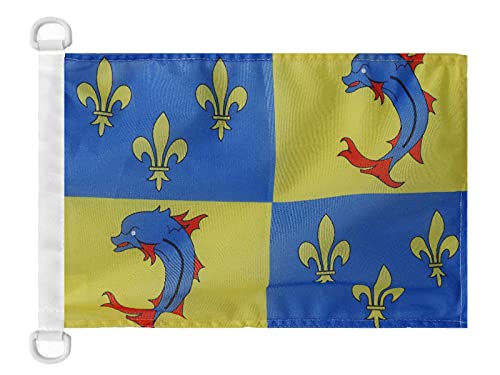 AZ FLAG French Province of Dauphiné Boat Flag 45x30 cm Plastic Rings — image 1