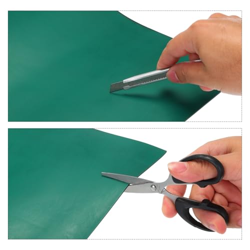 Image of MECCANIXITY 118 inch x 18 inch Extra Large ESD Silicone Soldering Mat High Temperature Anti Static Workbench Grounding Desk Pad for Electronics Repair, 0.08 inch