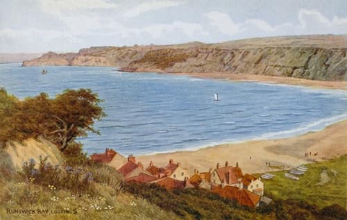 Cuadro pintura al óleo de Runswick Bay para llenar de luz y calma las paredes de tu hogar