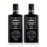 Barbera Lorenzo #1 Organic Extra Virgin Olive Oil PDO Valli Trapanesi, Fruity, Cold Extracted Authentic Sicilian Olive Oil, Fresh Harvest Imported From Italy 16.9 oz (Pack 2)