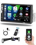 【Car Stereo mit Rückfahrkamera】1 Din Radio mit 7
